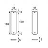 AXA Binnendeurschild Curve Blind