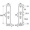 Axa Stenman AXA Curve Veiligheidslangschild Kruk/Kruk F1