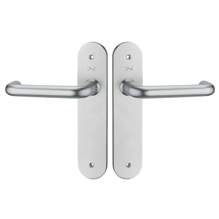 D4E Deurkruk Aluminium Vastdraaibaar Afgerond Kruk/Kruk D-model Blind