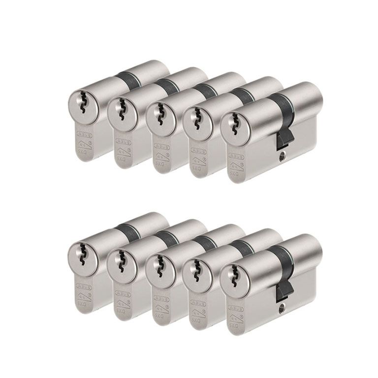 ABUS E60 Cilinderset 30/30 gelijksluitend met gevarenfunctie 30 mm 30 mm 10 cilinders