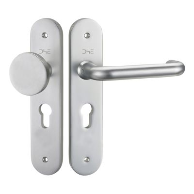 D4E deurkruk set gemaakt van aluminium, knop en kruk deel, PC55