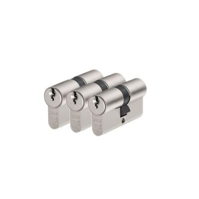 ABUS E60 Cilinderset 30/30 gelijksluitend met gevarenfunctie 30 mm 30 mm 3 cilinders