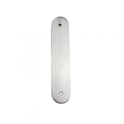 D4E Deurschild Afgerond Aluminium Blind