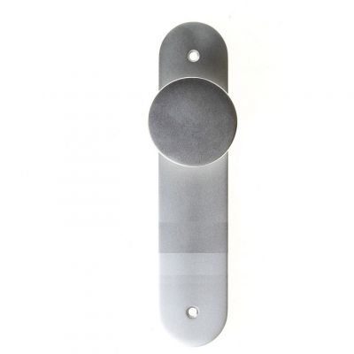 D4E Deurschild Aluminium Afgerond 45x210 Knop Blind